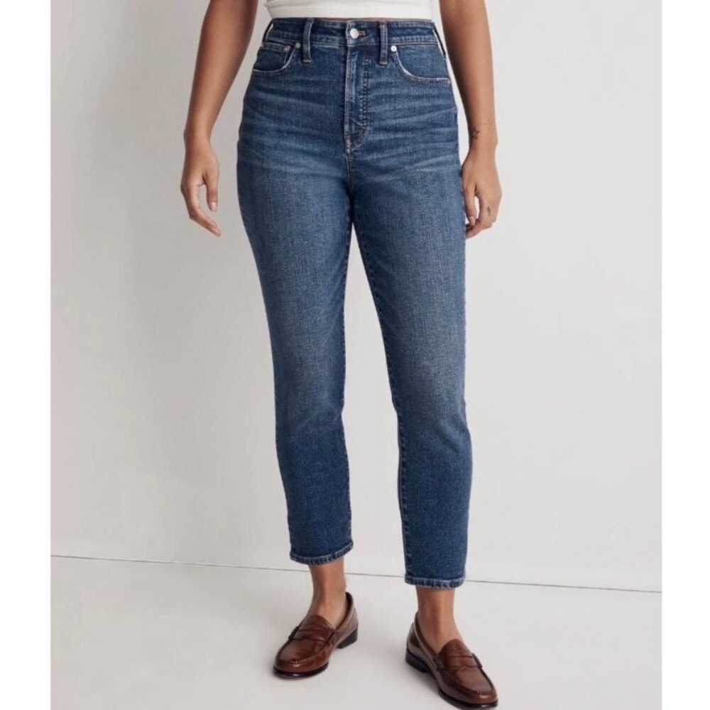 Madewell Curvy Perfect Vintage Straight Jean Stretch High Rise 29” Mom Jean